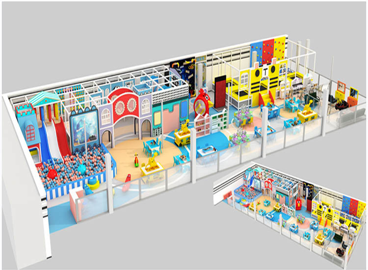 Plastic Soft Indoor Play Equipment For Toddlers Naughty Fort