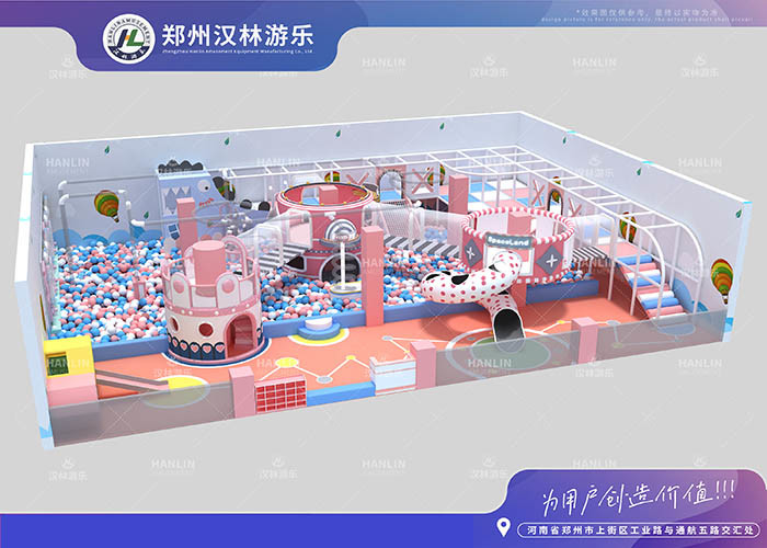 Customized Indoor Playground Equipment 15mm Plastic Wood