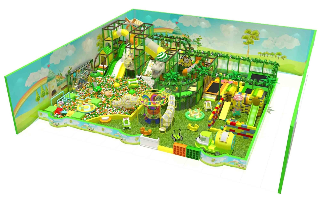 Little Space Indoor Playland Equipment With Indoor Playground Slide