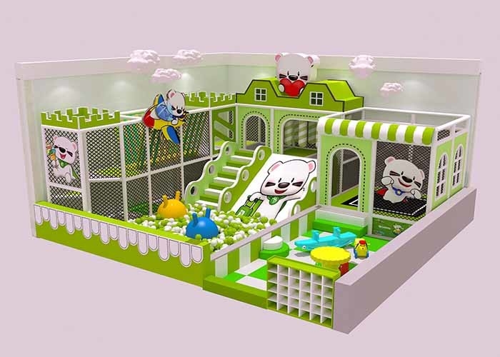 Jungle Theme Commerical Indoor Playground Equipment With Trampoline And Adventure