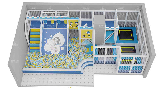 Ocean Theme Indoor Playground Customized Design Soft Playground