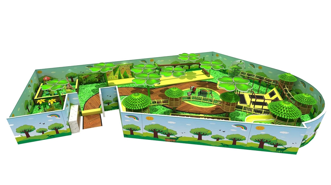 Jungle Theme Commercial Indoor Playground Equipment Plastic Amusement Play Centre