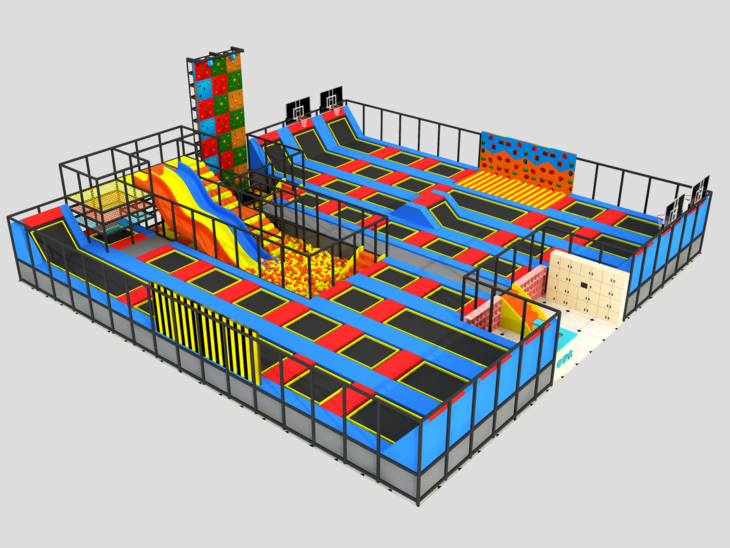 Large Commercial Zone Trampoline Park Playground Kids Indoor Jumping Playground 