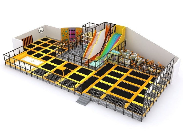 Large Commercial Zone Trampoline Park Playground Kids Indoor Jumping Playground 