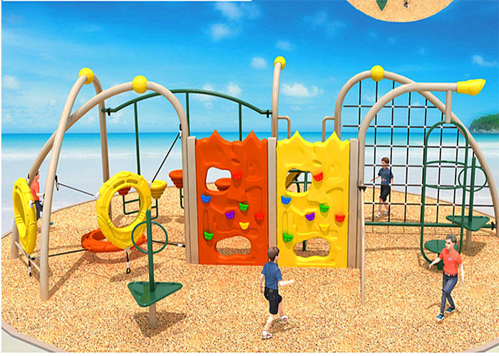 Kid Outdoor Climbing Tower Climbing Net Frame Rope Pyramid Cargo Playground