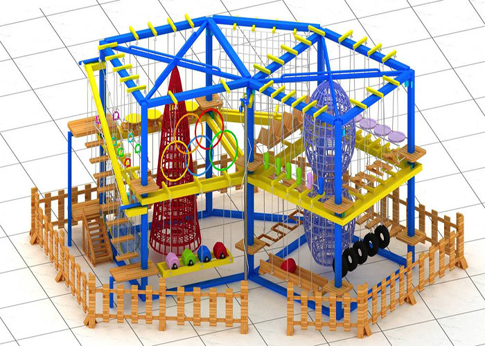 Playground Adventure Indoor Ropes Course For Children And Adults