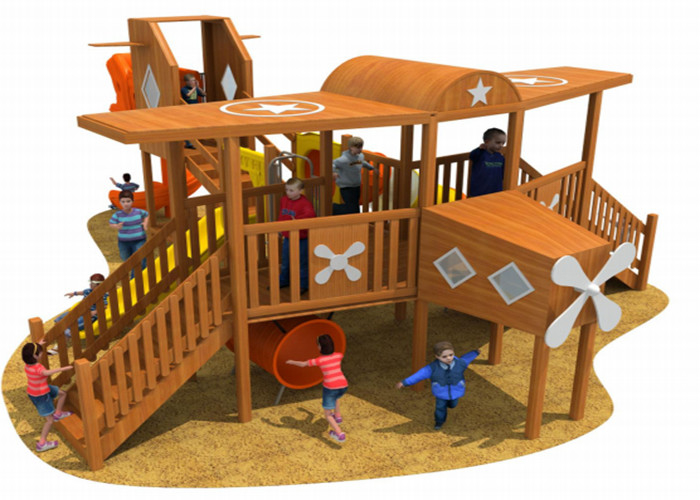 Combined Wooden Playground Set