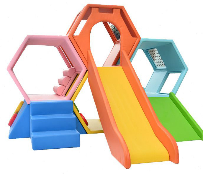 Honeycomb Maze Preschool Soft Play Equipment PVC Surface