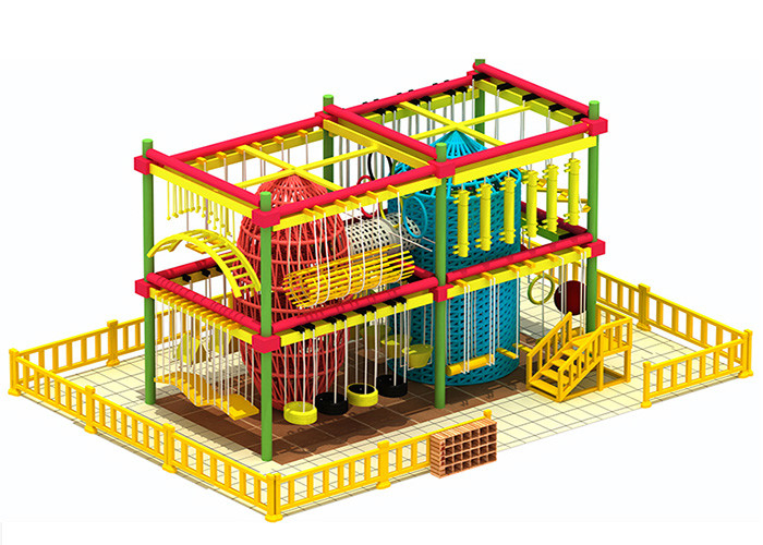 Commerical Multi Layer Indoor Adventure Course Ropes Park