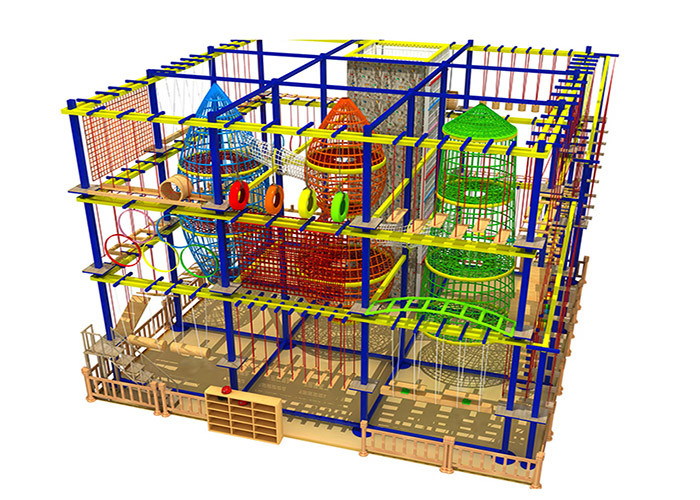 Children'S Indoor High Ropes Course Park Equipment