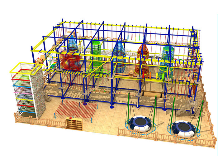 Children'S Indoor High Ropes Course Park Equipment