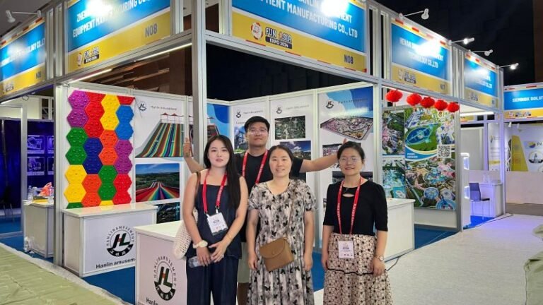 Hanlin Amusement team at FUN ASIA EXPO 2024 booth N08