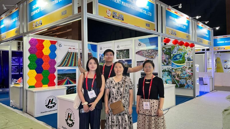Hanlin Amusement team at FUN ASIA EXPO 2024 booth N08