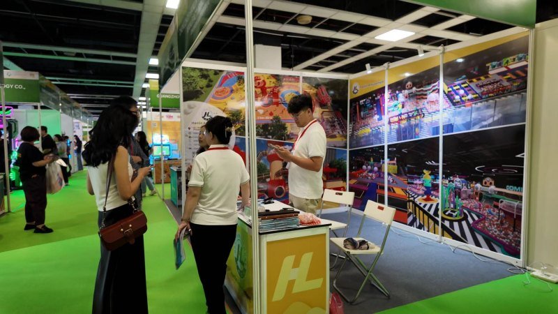 Hanlin Amusement booth consultation at GTI Malaysia