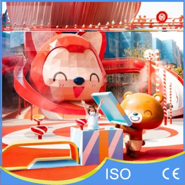 Aerial View of Custom Ribbon Playground Park