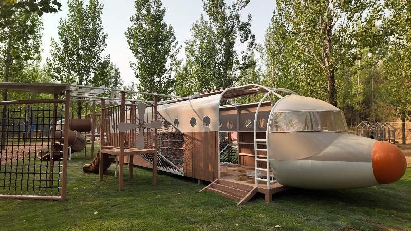Airplane Themed Outdoor Playground