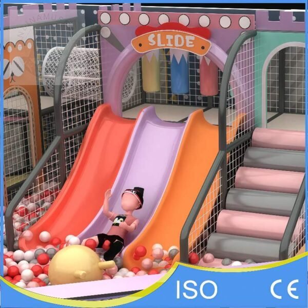 Compact Indoor Soft Play with Triple Slide Compact Indoor Soft Play with Triple Slide