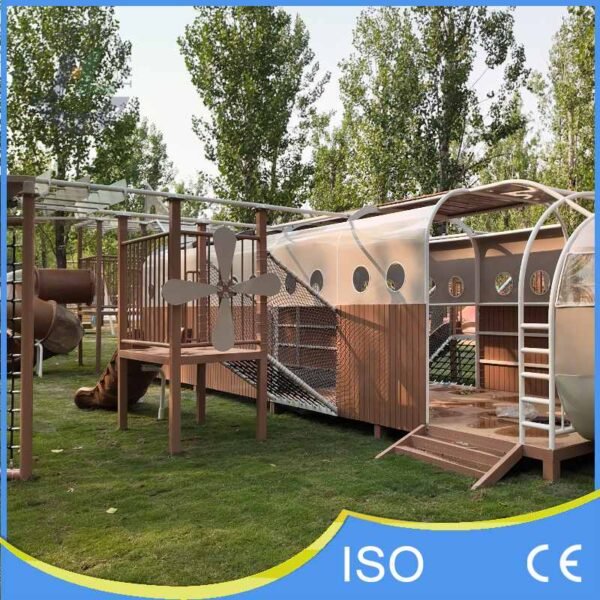 Interior View of Airplane Playground Fuselage