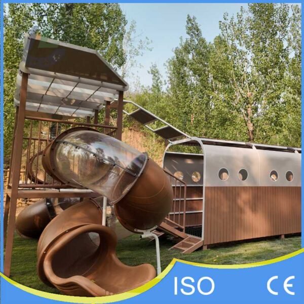 Side Profile of Custom Aviation Play Structure