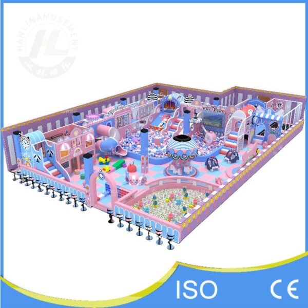 macaron candy indoor playground overview