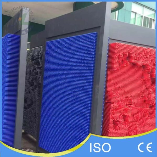 Front View of Multi Panel Pin Wall System