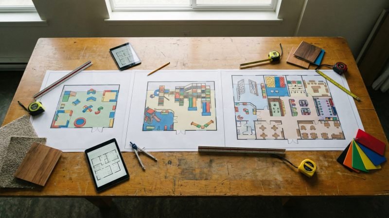 Indoor Playground Architectural Floor Plan Designs Varying Sizes