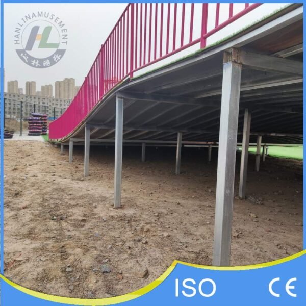 Large Outdoor Dry Ski Slope with Tube Slides