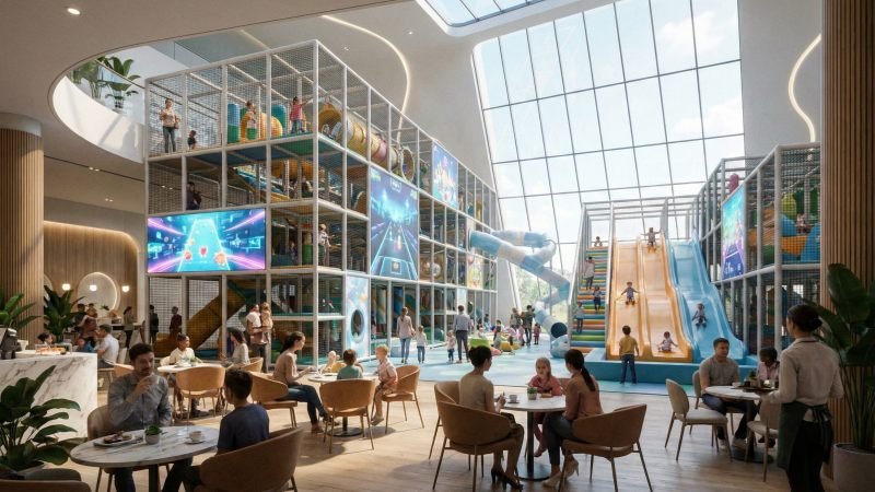 Modern Commercial Indoor Playground Facility Overview