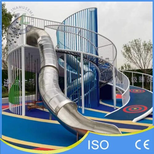 Modern Stainless Steel Spiral Tube Slide