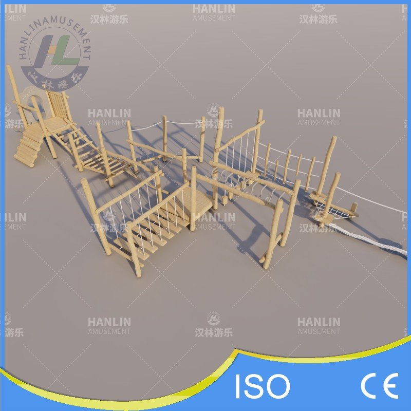 Wooden Log Obstacle Course | Natural Balance & Agility Playground for ...