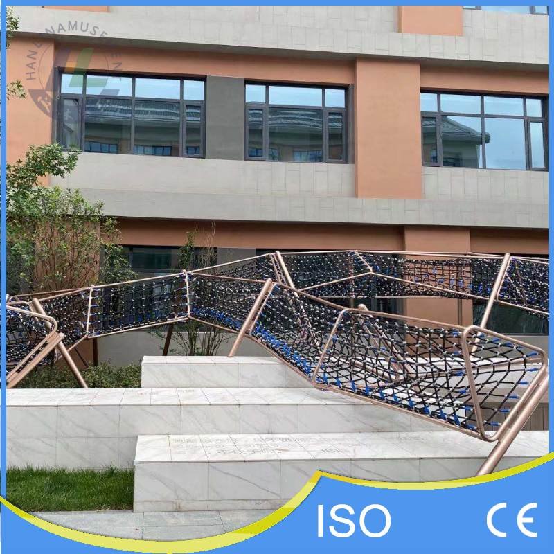 Integrated Rope Custom Landscape Climbing Net | Integrated Rope Course for Steps ...