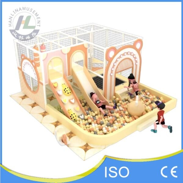 Small Soft Play with Dual Slides and Mini Trampoline Small Soft Play with Dual Slides and Mini Trampoline