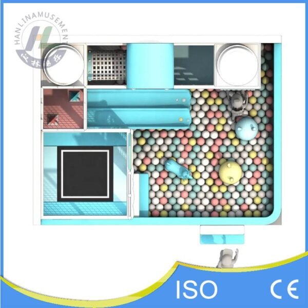 Top Down Layout of Small Playground with Trampoline Top Down Layout of Small Playground with Trampoline