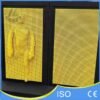 Yellow 3D Pin Wall with Human Impression