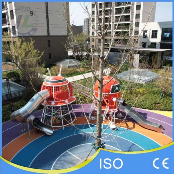 Aerial View Of Robot Playground Park