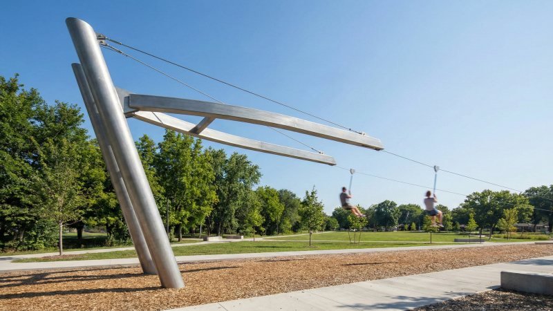 Free Floating Dual Track Zip Line Cableway