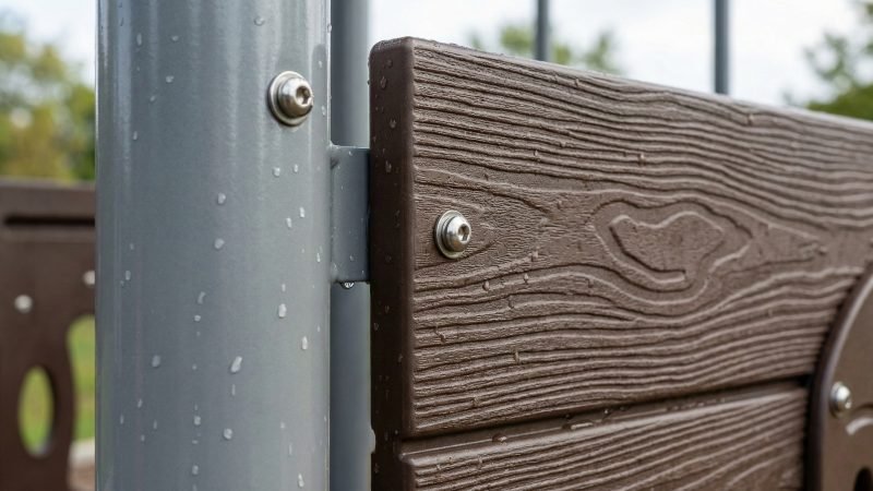 HDPE Plastic and Powder Coated Steel Materials