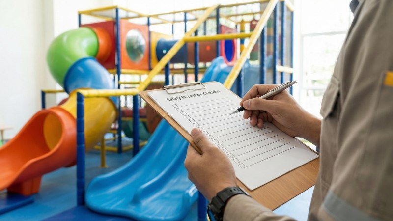 Hand Holding Maintenance Inspection Clipboard