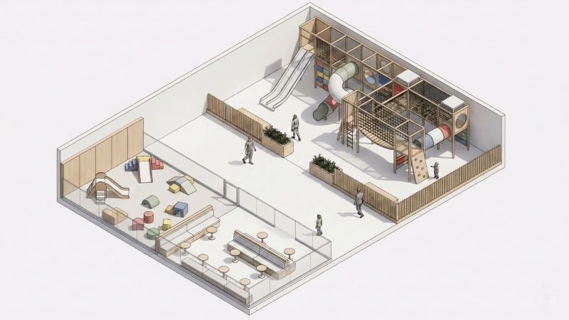 Isometric Indoor Playground Floor Plan