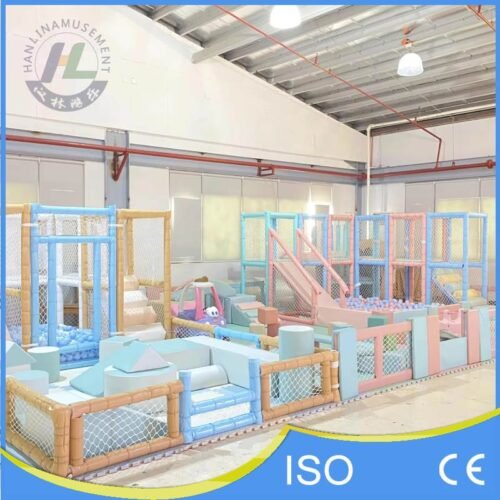 Macaron Open Soft Play Area With Ball Pit
