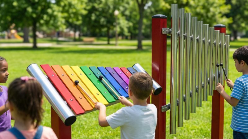 Outdoor Musical Instruments Xylophones And Bells