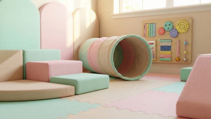 Pastel Toddler Soft Play Area