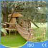 Rustic Wooden Walkway for Treehouse Adventure