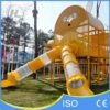 Yellow Rabbit Head Tower With Transparent Tube Slides