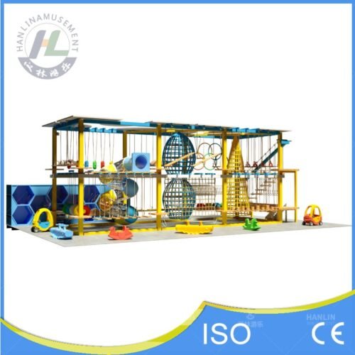 Blue and Yellow Kids Rope Adventure Course Design Blue and Yellow Kids Rope Adventure Course Design