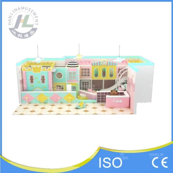 Commercial Kids Play Center Front View with Reception Commercial Kids Play Center Front View with Reception