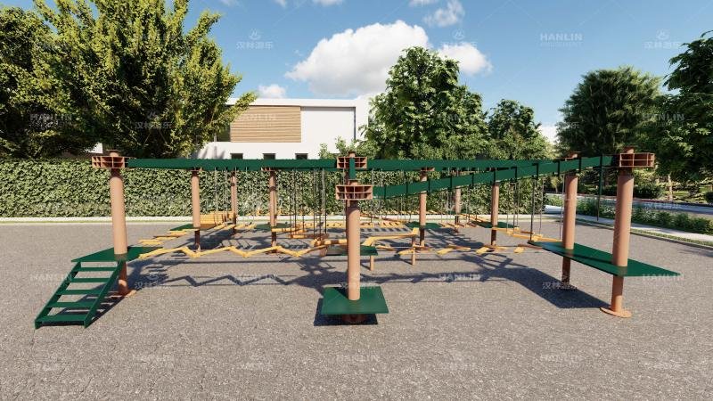 Full View Of Custom Obstacle Course For UK Client