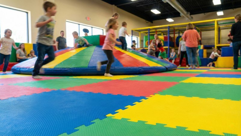 High Traffic Commercial Playground Surface Durability