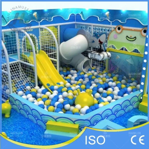 Interactive Ball Pit with Shark Projector and Slides