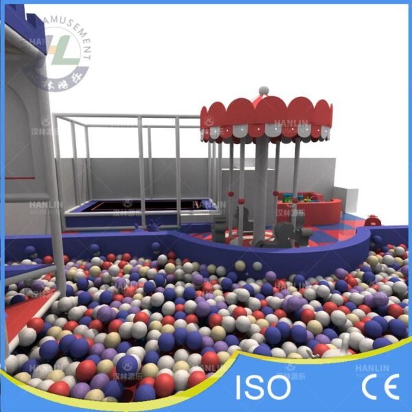 Kids Merry-Go-Round and Ball Pit Area